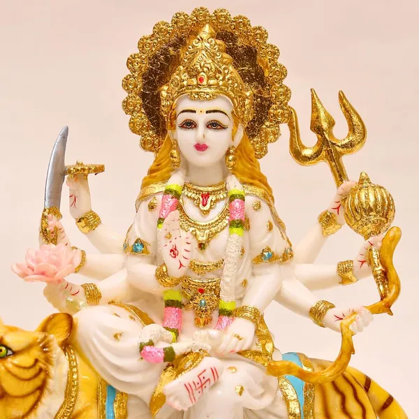 Goddess_Maa_Durga_Mata_Idol_Murti_Figurine_Statue_Handmade_Gold_Plated_Work_For_Home_Puja_Mandir_Office_Gift_15_5_Inche_Multicolor