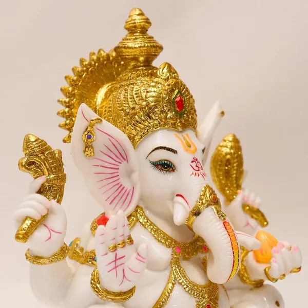 Handmade_Gold_Plated_Ganesha_Idol_For_Home_Decor_Cultured_Marble_Ganpati_Ganesh_Murti_For_Home_Temple_Puja_Statue_Office_Desk_Gift_11_5_Inch_Standard_Size