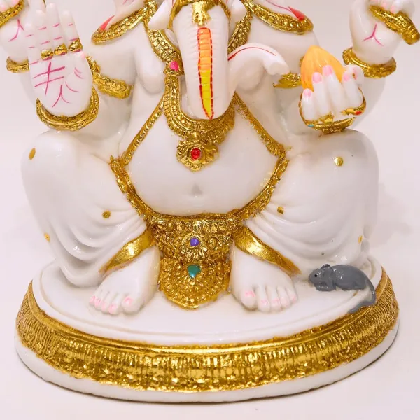 Handmade_Gold_Plated_Ganesha_Idol_For_Home_Decor_Cultured_Marble_Ganpati_Ganesh_Murti_For_Home_Temple_Puja_Statue_Office_Desk_Gift_11_5_Inch_Standard_Size