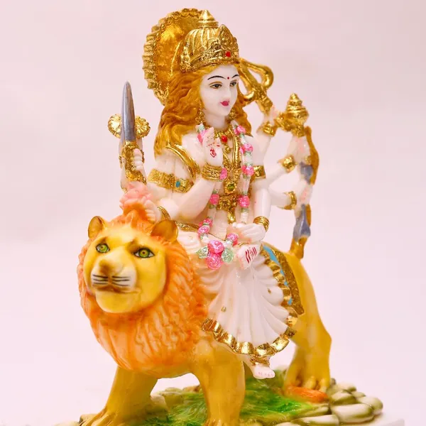 Gold_Plated_Durga_Maa_Idol_Sherawali_Mata_Devi_Murti_Marble_For_Home_Temple_Pooja_Room_Office_Table_Decoration_Gift_11_5_Inch