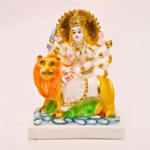 Gold_Plated_Durga_Maa_Idol_Sherawali_Mata_Devi_Murti_Marble_For_Home_Temple_Pooja_Room_Office_Table_Decoration_Gift_6_5_Inch
