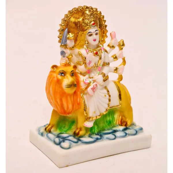 Gold_Plated_Durga_Maa_Idol_Sherawali_Mata_Devi_Murti_Marble_For_Home_Temple_Pooja_Room_Office_Table_Decoration_Gift_6_5_Inch