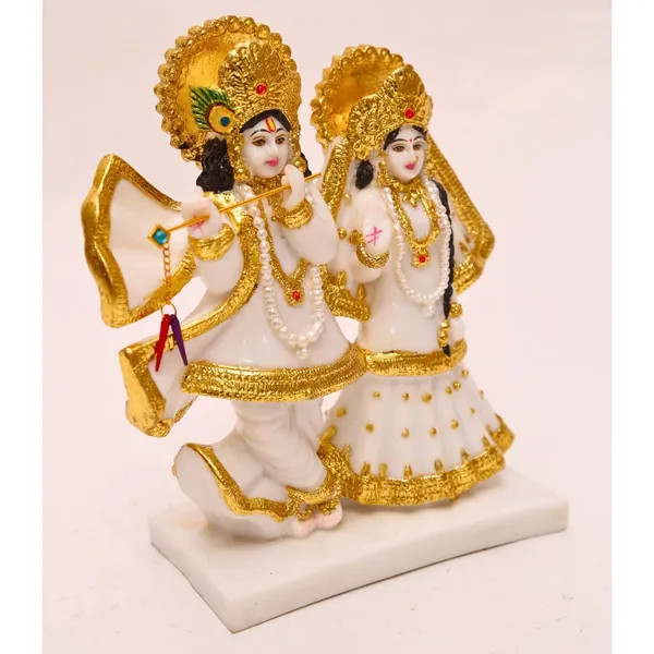 Iskon_Radha_Krishna_Murti_Idol_Statue_Handmade_Gold_Plated_For_Home_Puja_Temple_Mandir_Pooja_God_Showpiece_Gift_8_25_Inch_22cm