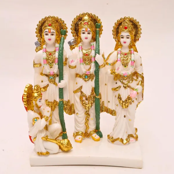 Gold_Plated_Ram_Darbar_Murti_For_Home_Temple_Marble_Handmade_Idol_Showpiece_Hindu_Religious_Idols_Ram_Sita_Laxman_Hanuman_Statue_Puja_Diwali_Decoration_Items_10_5_Inch_Religious