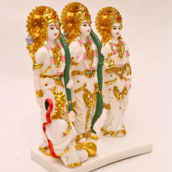 Gold_Plated_Ram_Darbar_Murti_For_Home_Temple_Marble_Handmade_Idol_Showpiece_Hindu_Religious_Idols_Ram_Sita_Laxman_Hanuman_Statue_Puja_Diwali_Decoration_Items_10_5_Inch_Religious