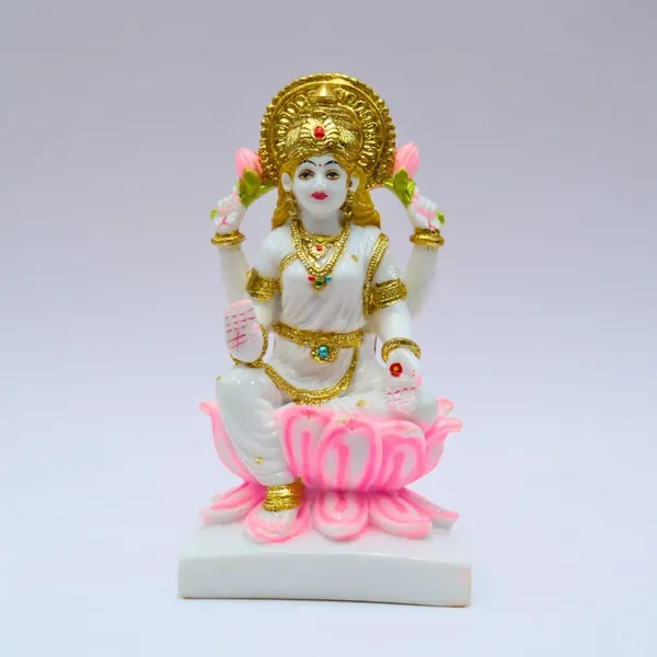 Gold_Plated_Laxmi_Idol_Murti_Cultured_Marble_For_Home_Temple_Mandir_Ghr_Pooja_Lakshmi_Statue_Office_Gift_7inch_Lotus_Design