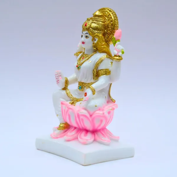 Gold_Plated_Laxmi_Idol_Murti_Cultured_Marble_For_Home_Temple_Mandir_Ghr_Pooja_Lakshmi_Statue_Office_Gift_7inch_Lotus_Design