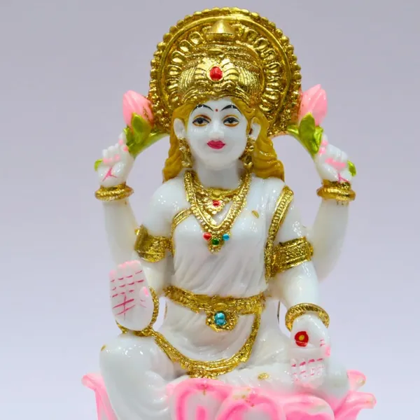 Gold_Plated_Laxmi_Idol_Murti_Cultured_Marble_For_Home_Temple_Mandir_Ghr_Pooja_Lakshmi_Statue_Office_Gift_7inch_Lotus_Design