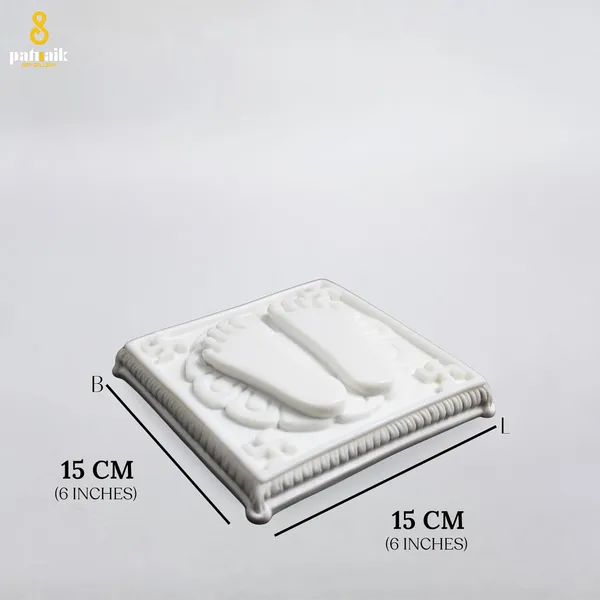 Charan_Padukas_For_Puja_Bhagwan_Temple_Marble_Dust_Big_Size_For_Home_Puja_Ghar_White_Color_6_X_6_Inch