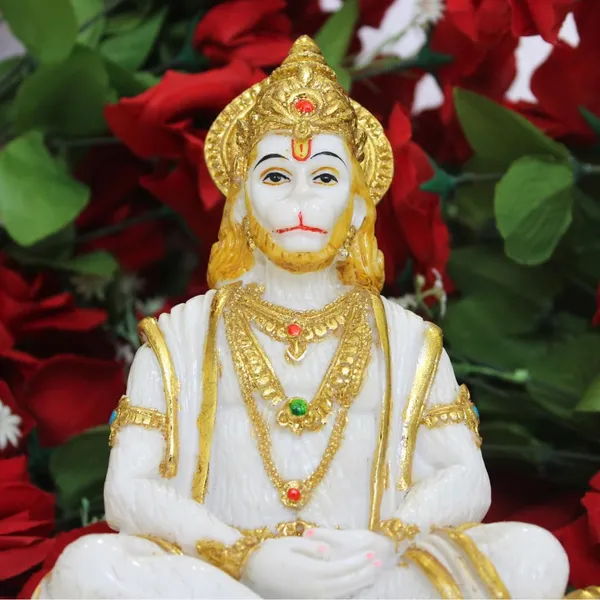 Gold_Plated_Hanuman_Ji_Murti_Cultured_Marble_Dust_Idol_Home_Pooja_Ghr_Bajrangbali_Ji_Statue_Temple_Gift_9_Inch_Samadi_Design