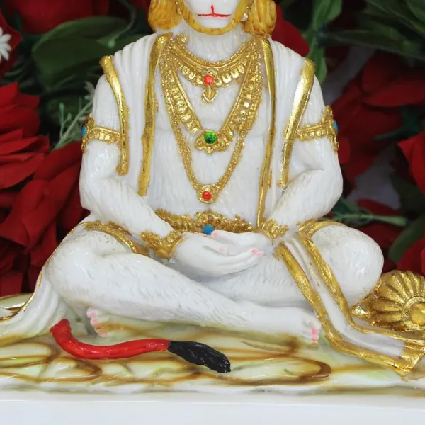 Gold_Plated_Hanuman_Ji_Murti_Cultured_Marble_Dust_Idol_Home_Pooja_Ghr_Bajrangbali_Ji_Statue_Temple_Gift_9_Inch_Samadi_Design