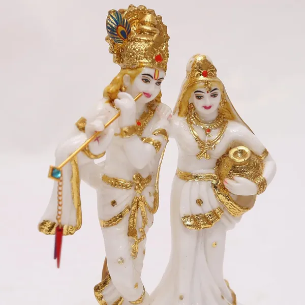Gold_Plated_Radha_Krishna_Murti_Marble_Dust_Idol_Mandir_Statue_For_Home_Temple_Puja_Gift_9_Inch_23_Cm_White_Size