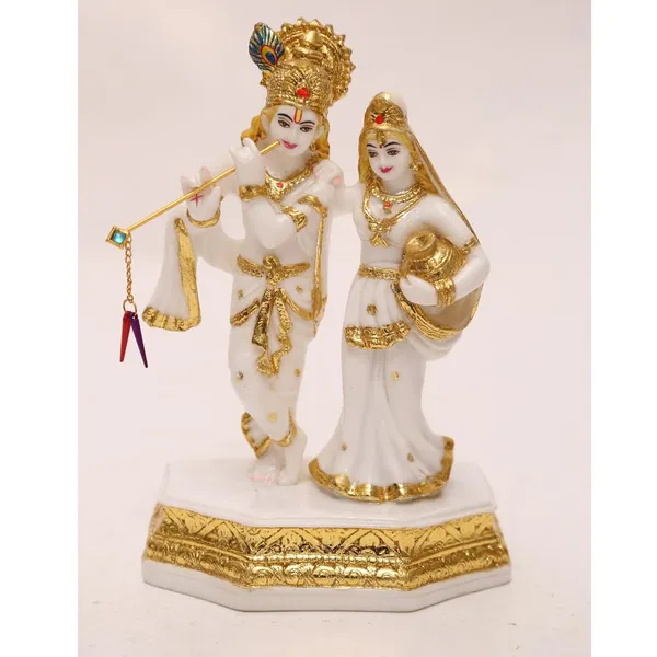 Gold_Plated_Radha_Krishna_Murti_Marble_Dust_Idol_Mandir_Statue_For_Home_Temple_Puja_Gift_9_Inch_23_Cm_White_Size