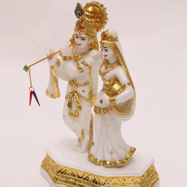 Gold_Plated_Radha_Krishna_Murti_Marble_Dust_Idol_Mandir_Statue_For_Home_Temple_Puja_Gift_9_Inch_23_Cm_White_Size