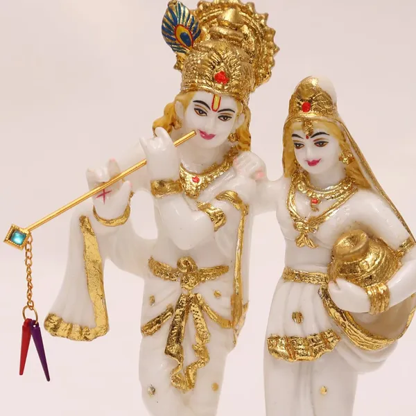 Gold_Plated_Radha_Krishna_Murti_Marble_Dust_Idol_Mandir_Statue_For_Home_Temple_Puja_Gift_9_Inch_23_Cm_White_Size