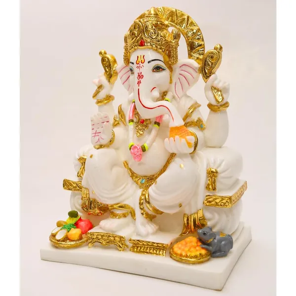 Gold_Plated_Ganesh_Idol_For_Home_11_25_Inch_Cultured_Marble_Statue_Ganpati_Ganesha_Murti_For_Home_Temple_Puja_Office_Desk_Gift_28_Cm_Standard_Size