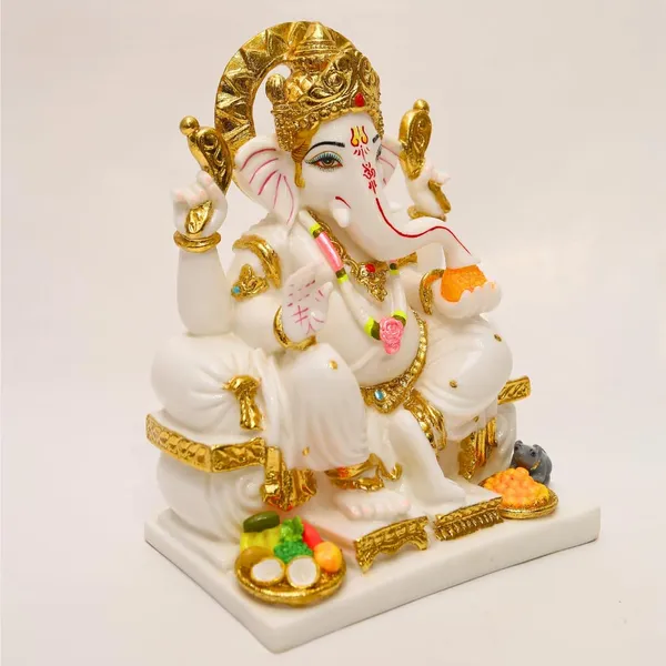 Gold_Plated_Ganesh_Idol_For_Home_11_25_Inch_Cultured_Marble_Statue_Ganpati_Ganesha_Murti_For_Home_Temple_Puja_Office_Desk_Gift_28_Cm_Standard_Size