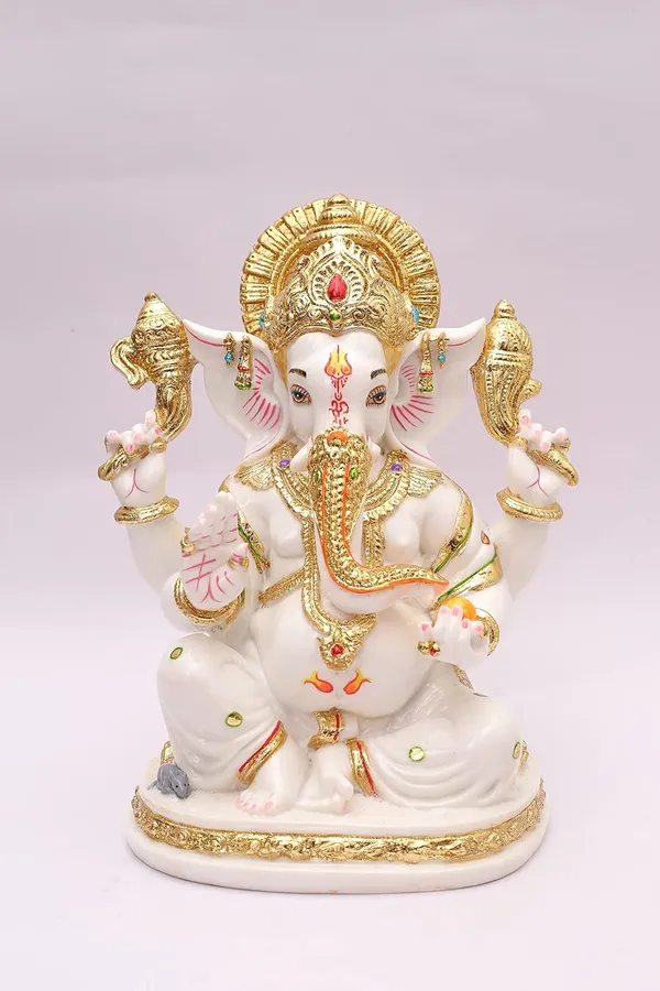 Handmade_Gold_Plated_Ganesh_Idol_For_Home_Decor_Cultured_Marble_Ganpati_Ganesha_Murti_For_Home_Temple_Puja_Office_Desk_Gift_Lambodar_Ganesh