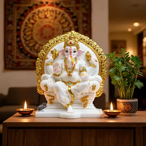 Gold_Plated_Singhasan_Ganesh_Idol_For_Home_Decor