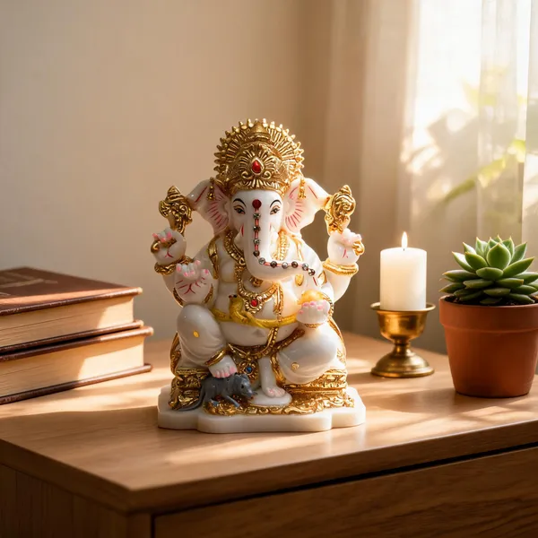 Handmade_Gold_Plated_Ganesha_Idol_For_Home