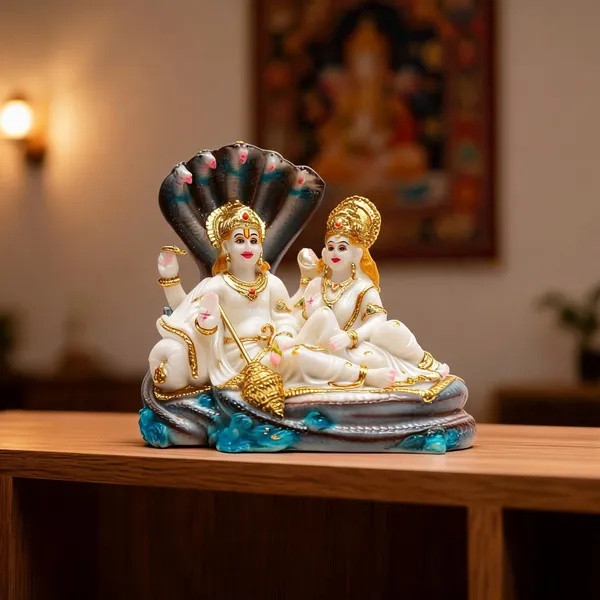 Gold_Plated_Vishnu_Laxmi_Murti