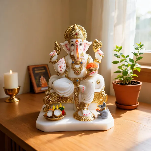 Gold_Plated_Ganesha_Idol_For_Home_Decor