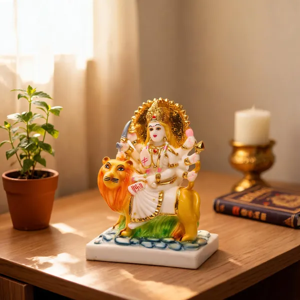 Gold_Plated_Durga_Maa_Idol_For_Home_Temple