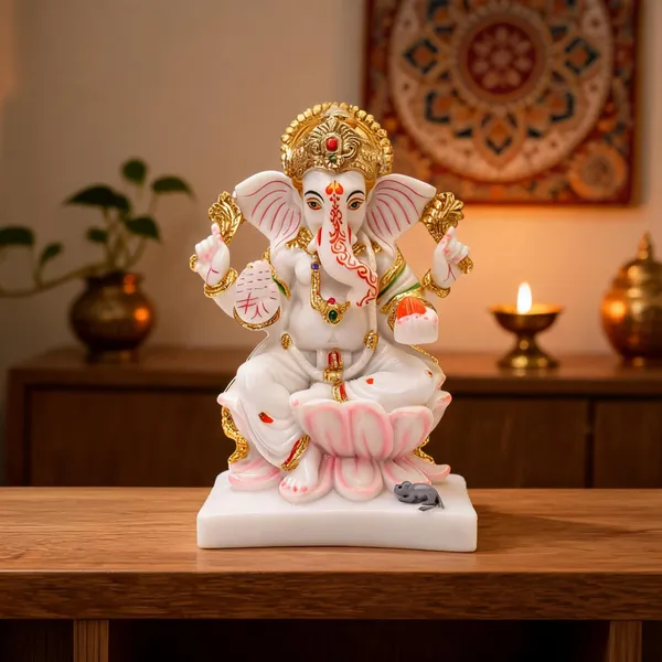 Gold_Plated_Marble_Dust_Ganesh_Statue_For_Home_Decor