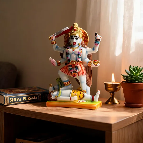 Handmade_Gold_Plated_Goddess_Kaali_Statue