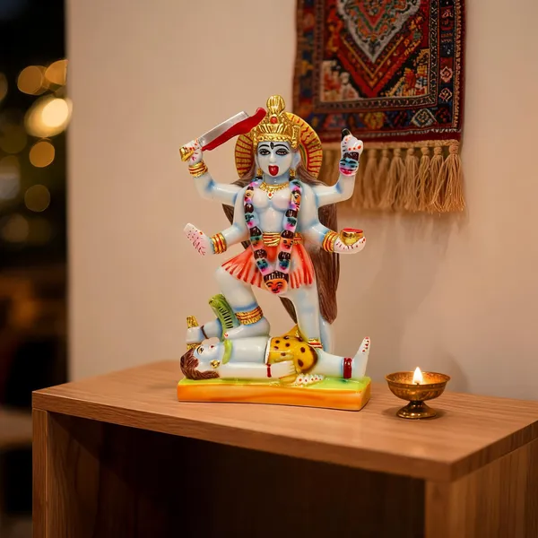 Handmade_Gold_Plated_Goddess_Kaali_Statue