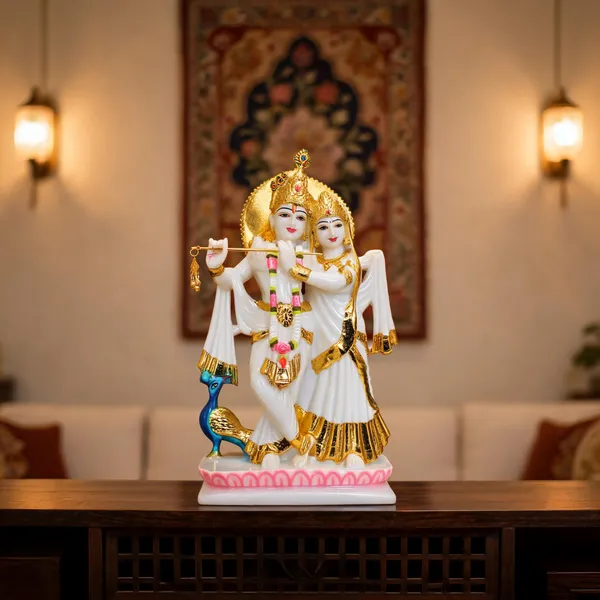 Gold_Plated_Radha_Krishna_Statue_Idol_For_Home_Temple