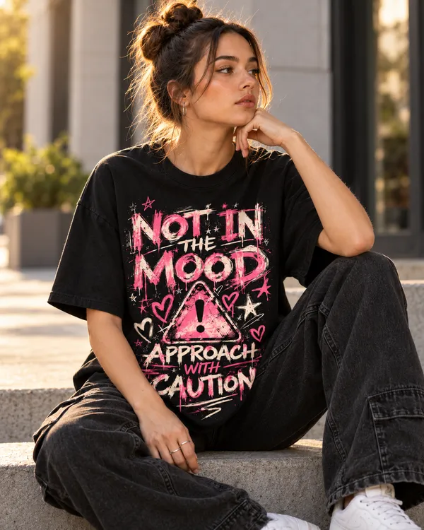 Black_Cotton_Oversized_Pink_Caution_Graphic_T-Shirt_For_Women