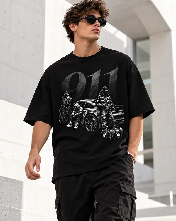 Black_Cotton_Oversized_Automotive_Streetwear_Graphic_T-Shirt_For_Men