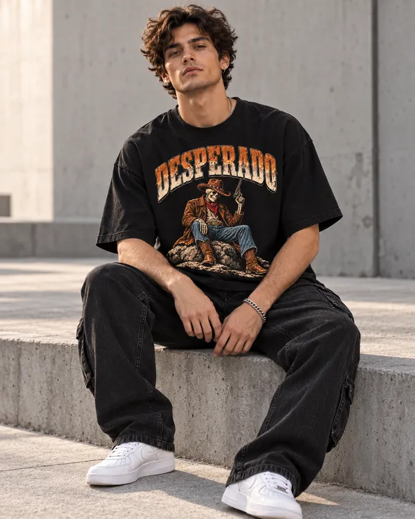 Black_Cotton_Oversized_Desperado_Graphic_T-Shirt_For_Men