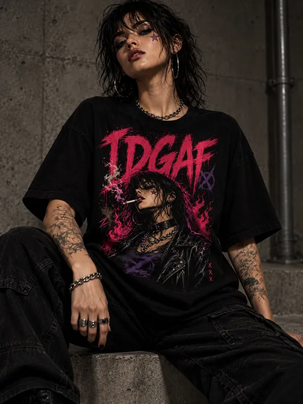 Black_Cotton_Oversized_Pink_Purple_Graphic_T-Shirt_For_Women