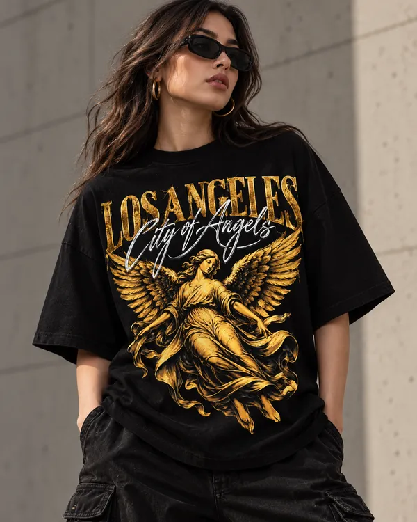 Black_Cotton_Oversized_City_Of_Angels_Graphic_T-Shirt_For_Women