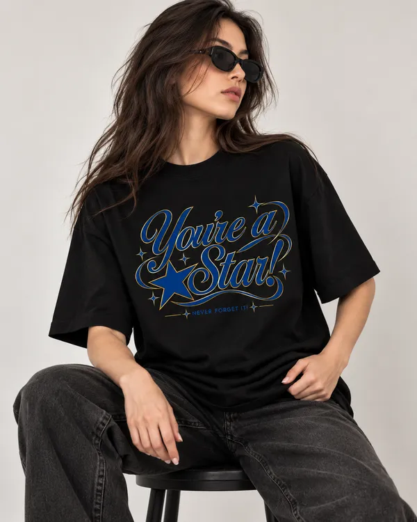 Black_Cotton_Oversized_Star_Graphic_T-Shirt_For_Women
