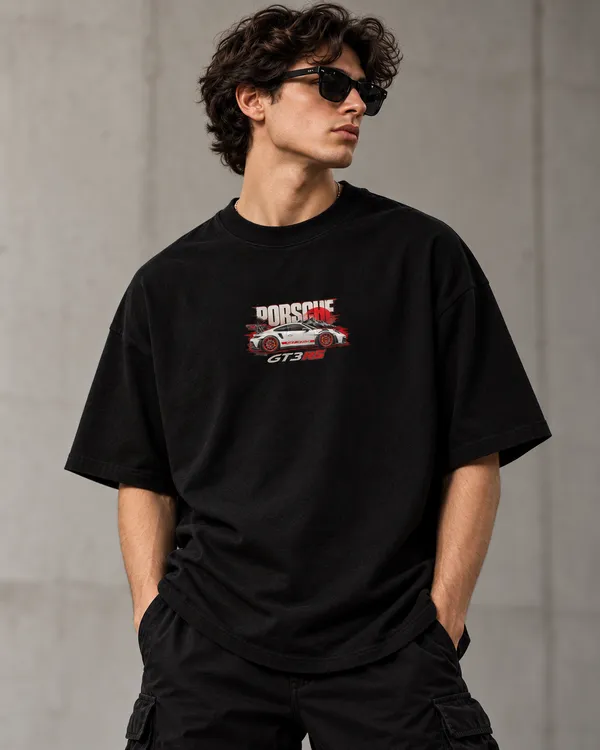 Black_Cotton_Oversized_Sports_Car_Graphic_T-Shirt_For_Men