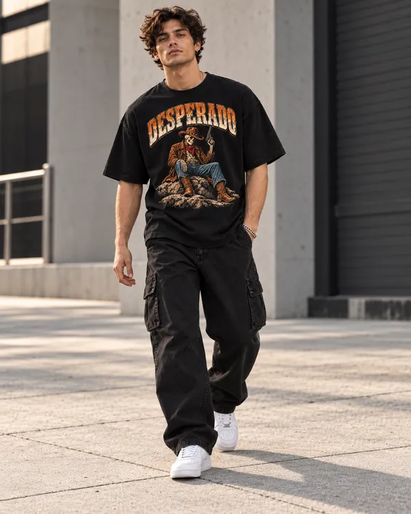 Black_Cotton_Oversized_Desperado_Graphic_T-Shirt_For_Men
