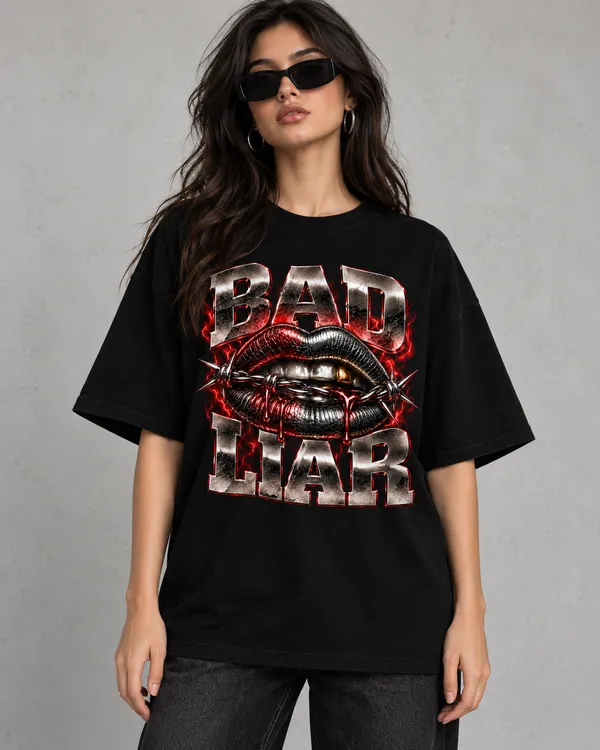 Black_Cotton_Oversized_Bad_Liar_Graphic_T-Shirt_For_Women