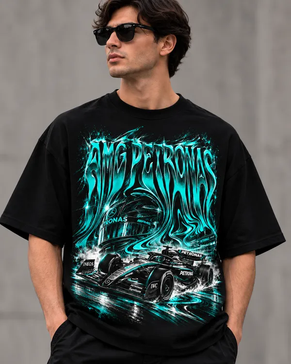 Black_Cotton_Relaxed_Fit_Amg_Petronas_Graphic_T-Shirt_For_Men