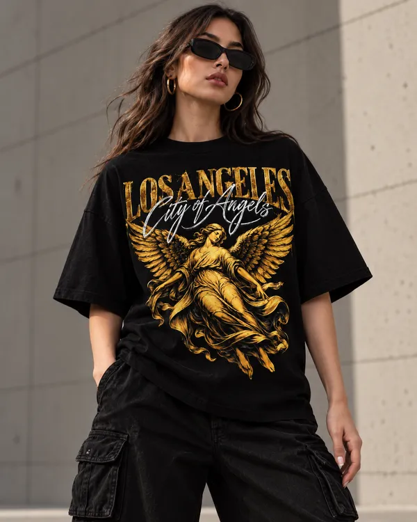 Black_Cotton_Oversized_City_Of_Angels_Graphic_T-Shirt_For_Women