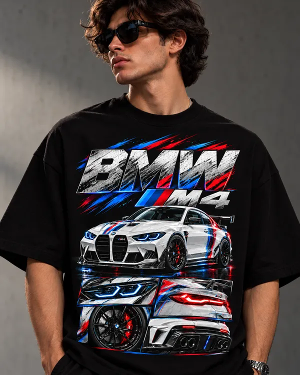 Black_Cotton_Oversized_Bmw_M4_Graphic_T-Shirt_For_Men