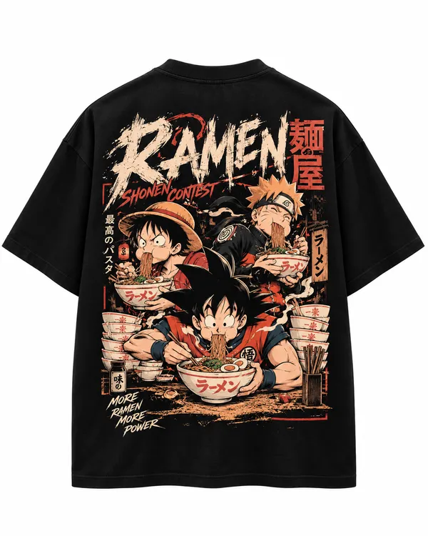 Black_Cotton_Oversized_Anime_Ramen_Graphic_T-Shirt_For_Men