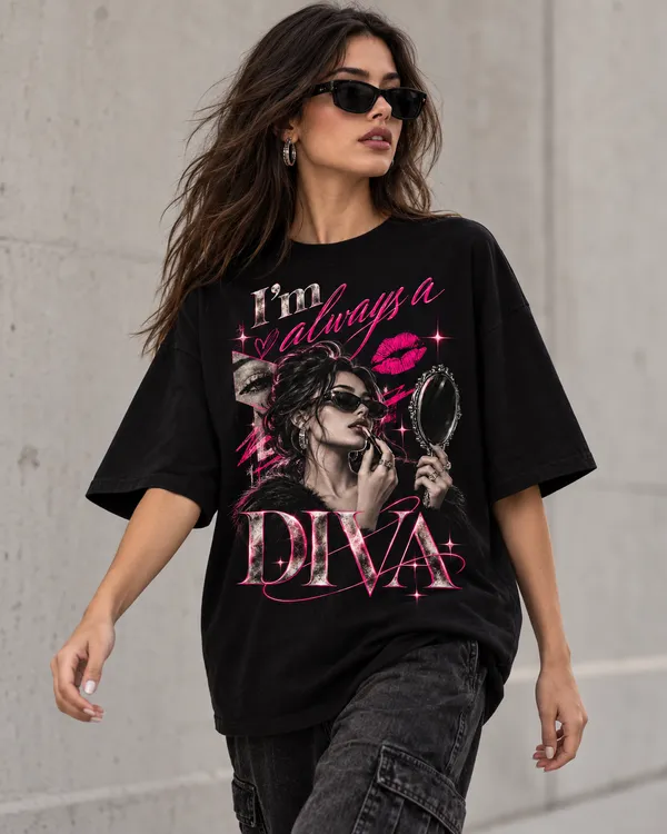 Black_Cotton_Oversized_Diva_Graphic_T-Shirt_For_Women