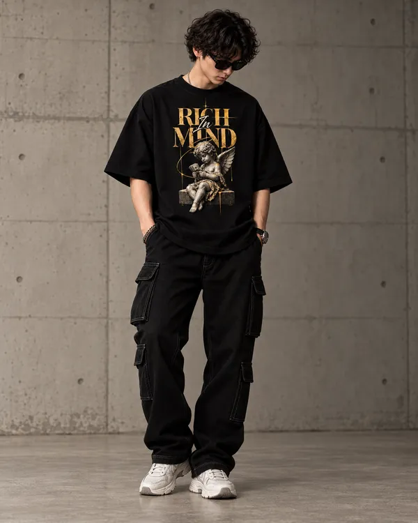 Black_Cotton_Oversized_Rich_In_Mind_Graphic_T-Shirt_For_Men