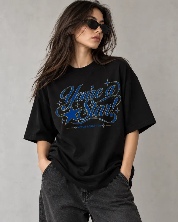 Black_Cotton_Oversized_Star_Graphic_T-Shirt_For_Women