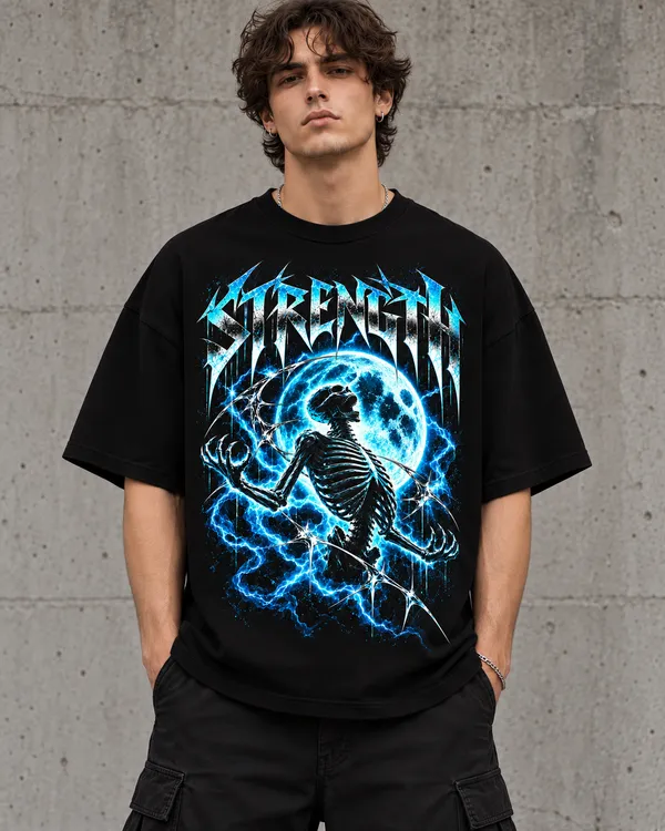 Black_Cotton_Oversized_Skeleton_Graphic_T-Shirt_For_Men