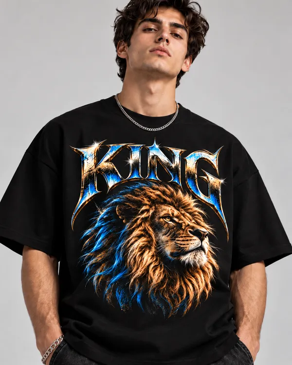 Black_Cotton_Relaxed_Fit_Lion_King_Graphic_T-Shirt_For_Men