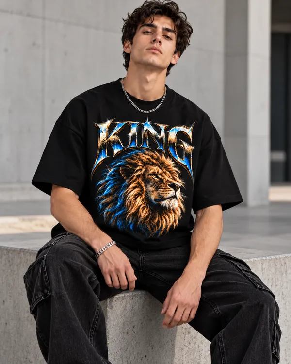 Black_Cotton_Relaxed_Fit_Lion_King_Graphic_T-Shirt_For_Men